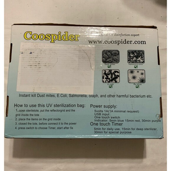 Coospider Sterile Tote Sanitizer Box - Picture 5 of 7